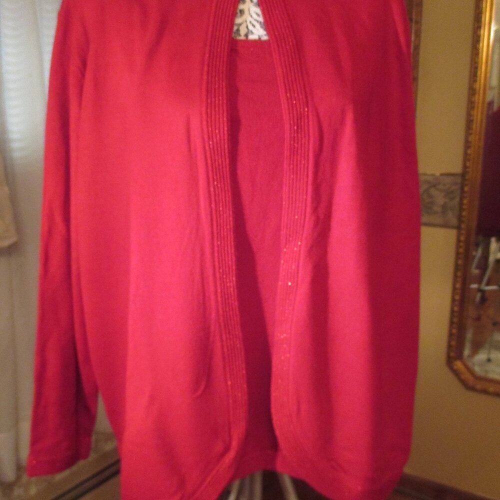 Holiday Sweater SetRed//2 pc. /Dress Barn Woman 18-20